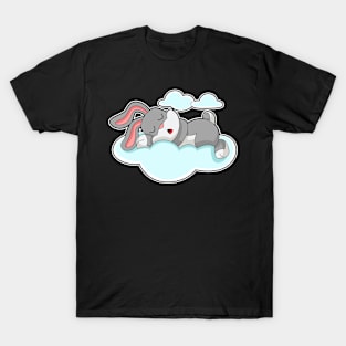 Rabbit Sleeping Clouds T-Shirt